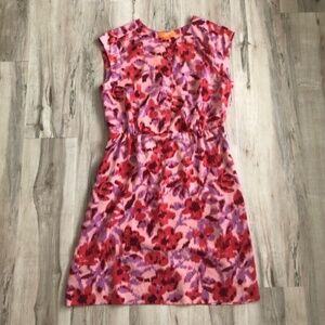 Joe Fresh Pink and Purple Floral Mini Dress